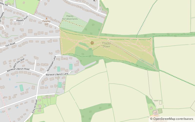Pewley Down location map
