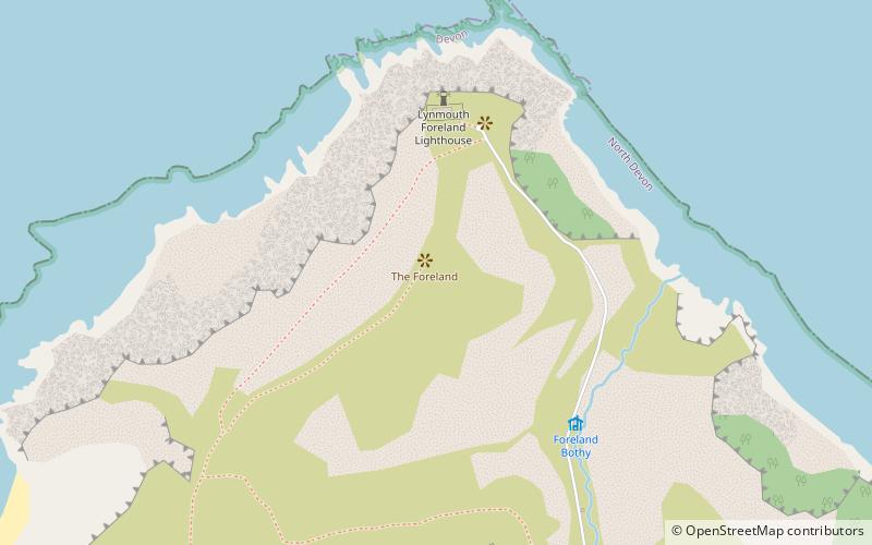 Latarnia morska Lynmouth Foreland location map