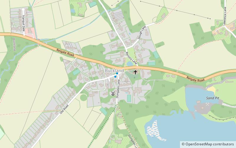 Buckland Windmill location map