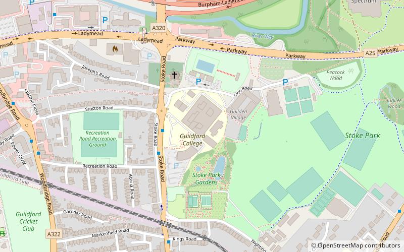 Guildford College location map