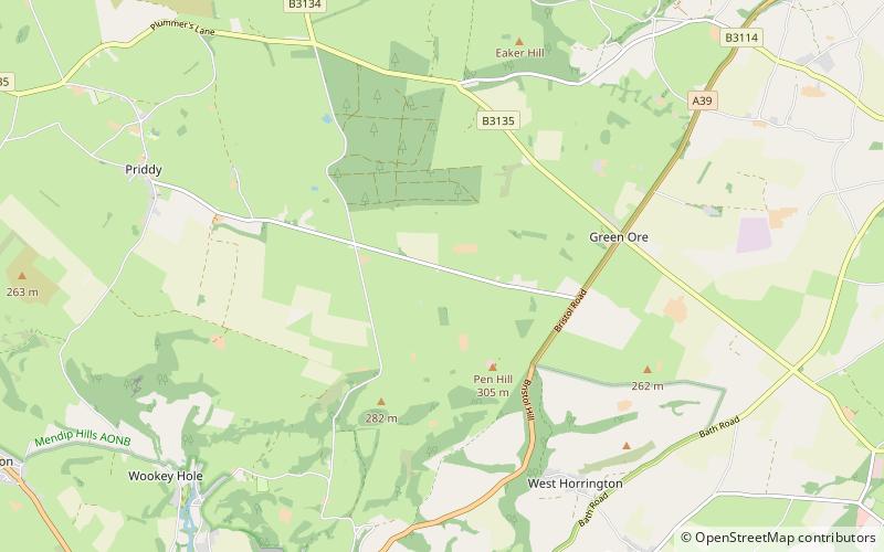 drove cottage henge cheddar location map