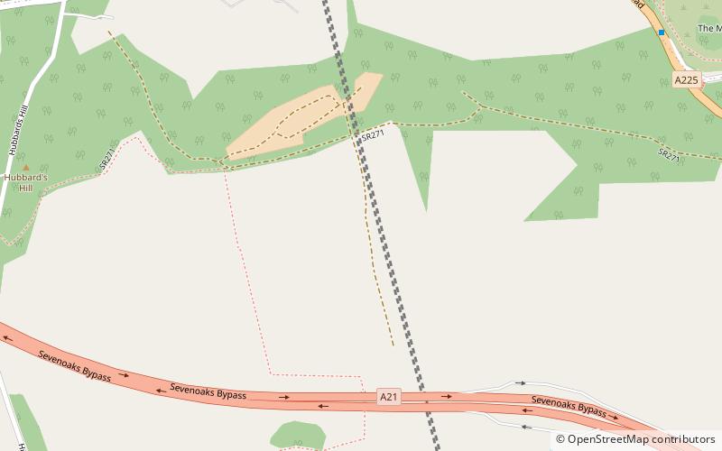 Hubbard's Hill location map