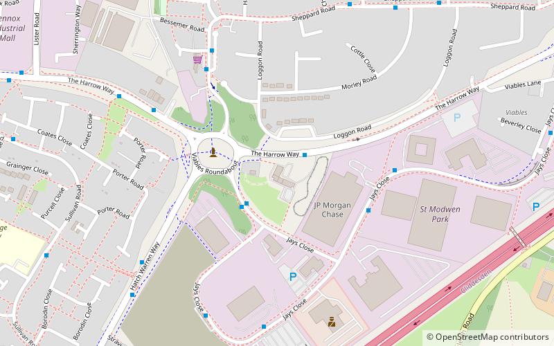 Viables Roundabout location map