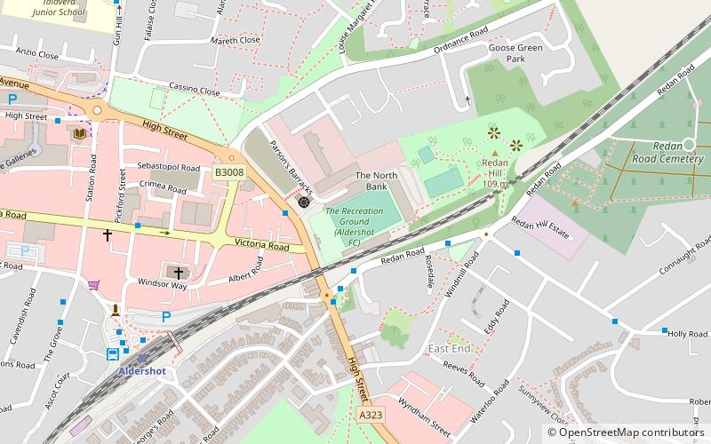 Recreation Ground location map