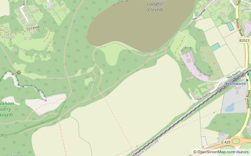 Brockham Limeworks location map