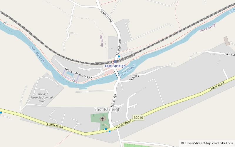 East Farleigh Bridge location map