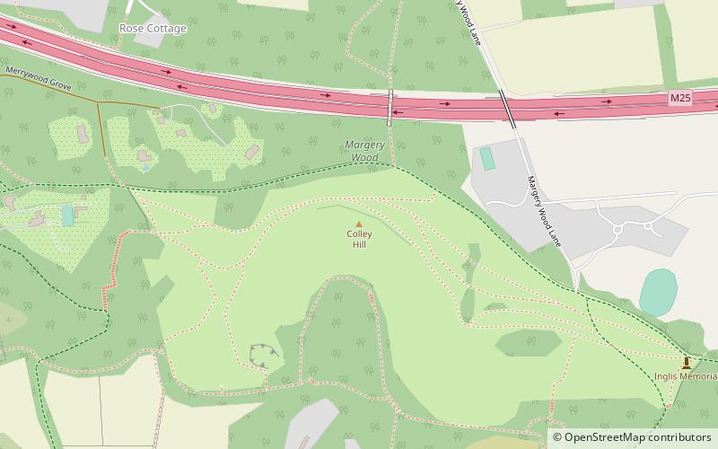Colley Hill location map