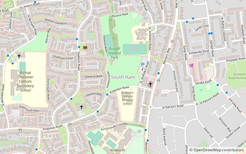 South Ham location map