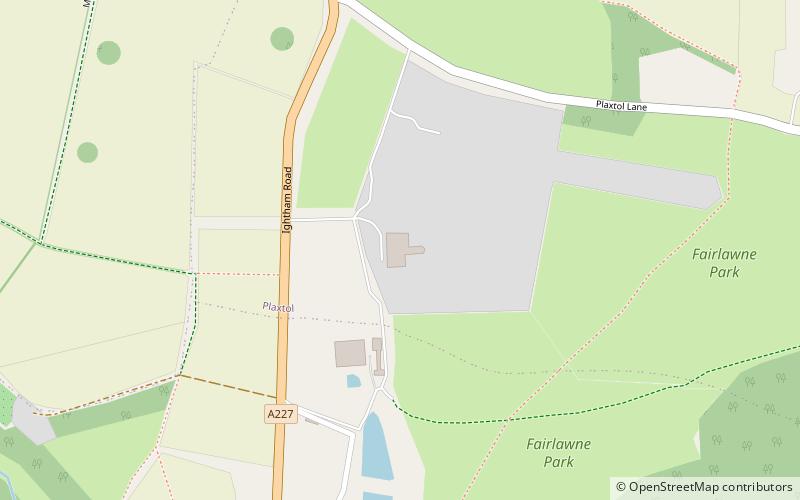 fairlawne kent downs location map