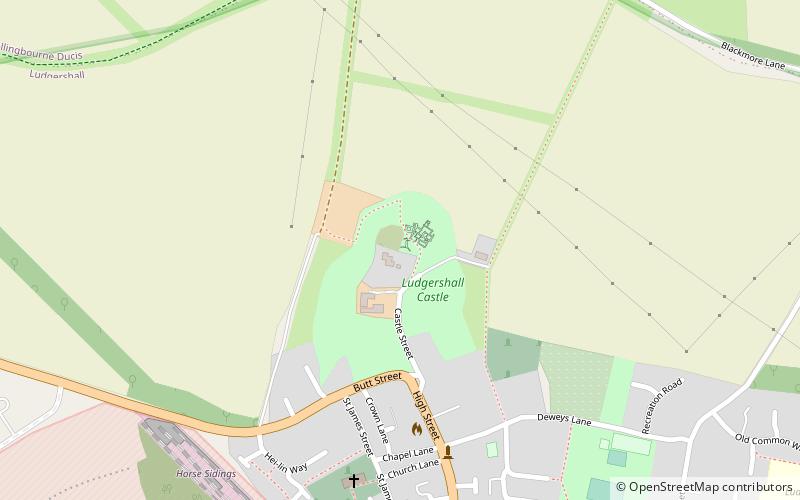 Ludgershall Castle location map