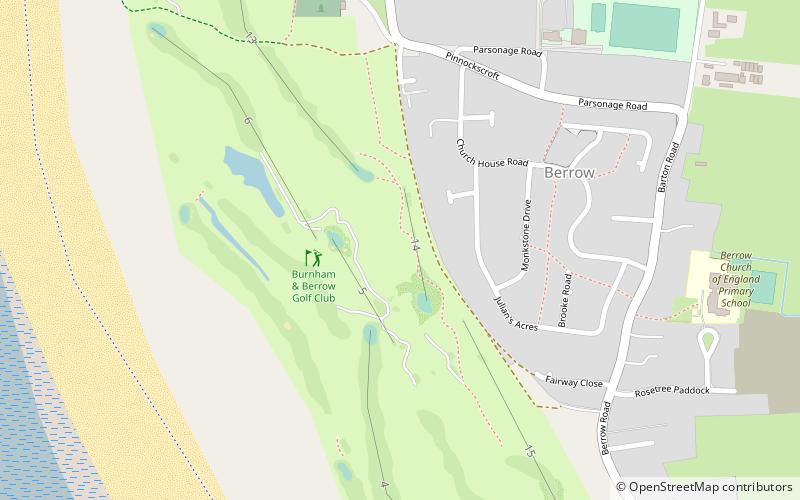 Burnham & Berrow Golf Club location map