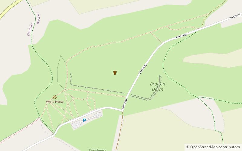 Bratton Camp location map