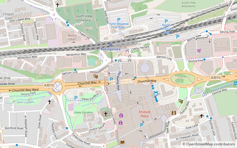 the malls basingstoke location map