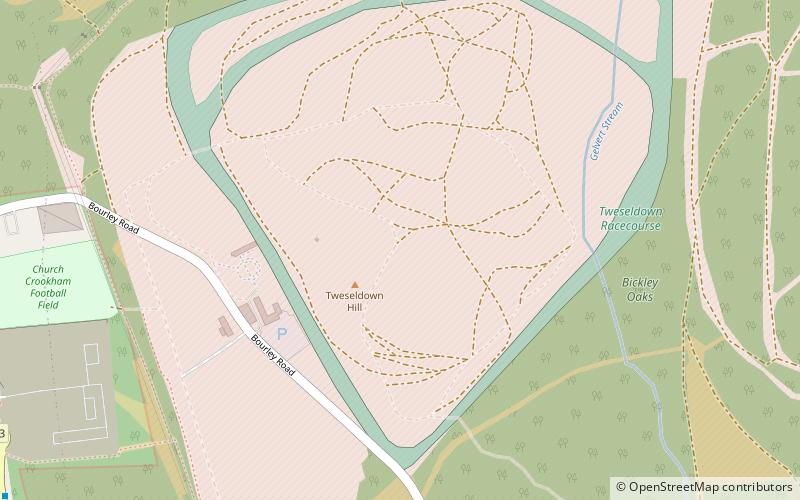 Tweseldown Racecourse location map