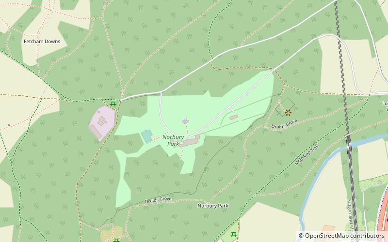 Norbury Park location map