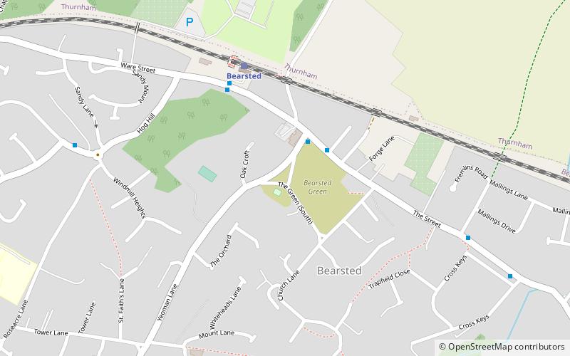 Bearsted location map