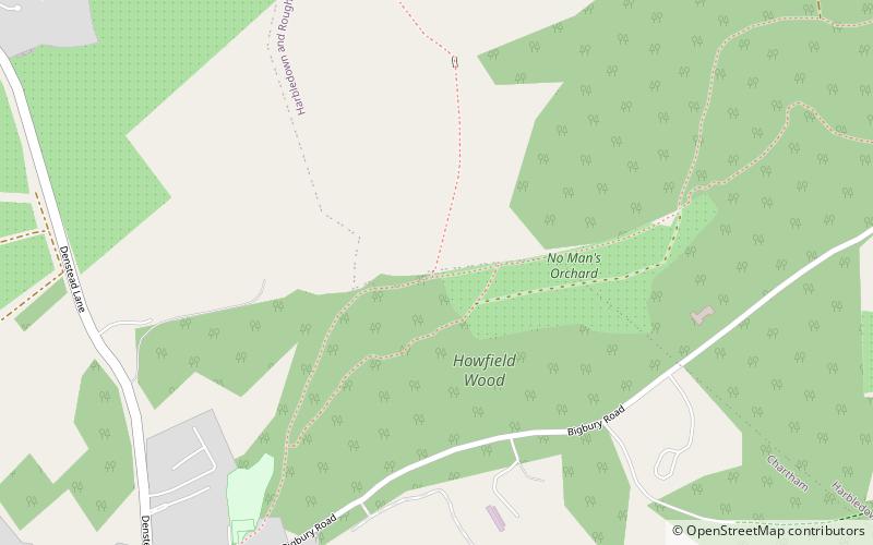 no mans orchard chartham location map