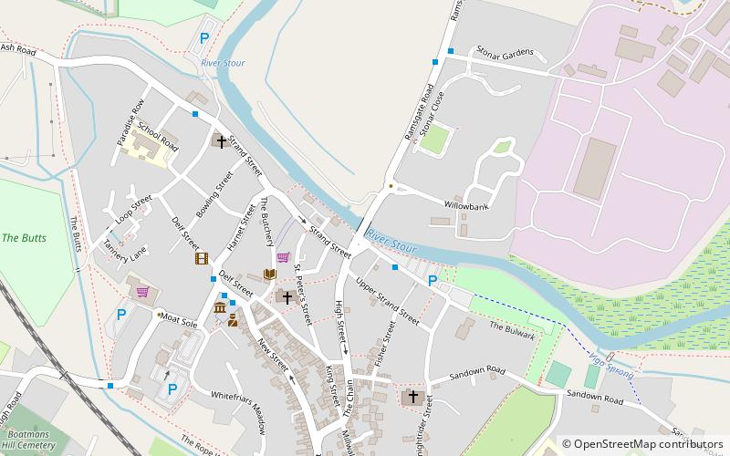 Toll Bridge location map