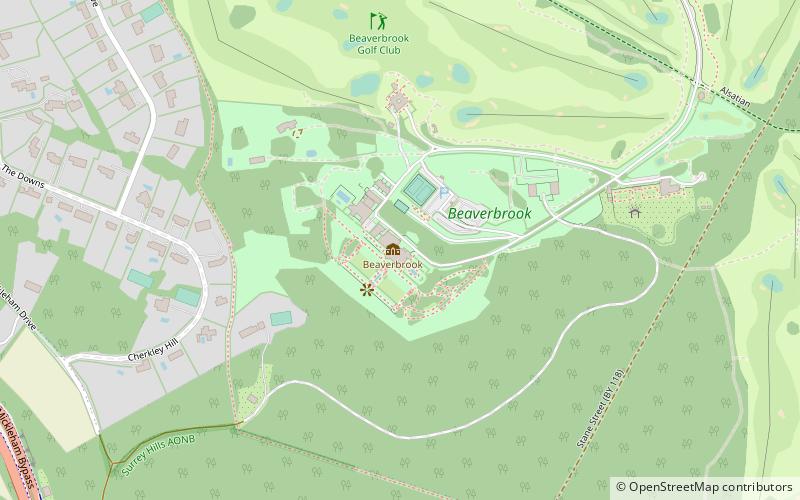 Cherkley Court location map