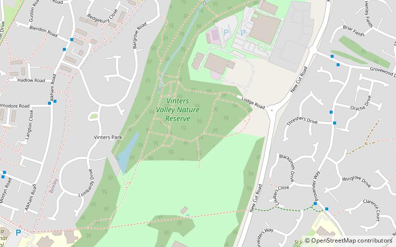 Vinters Valley Park location map