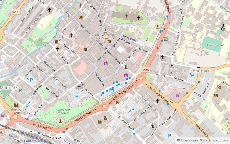 Whitefriars Shopping Centre location map