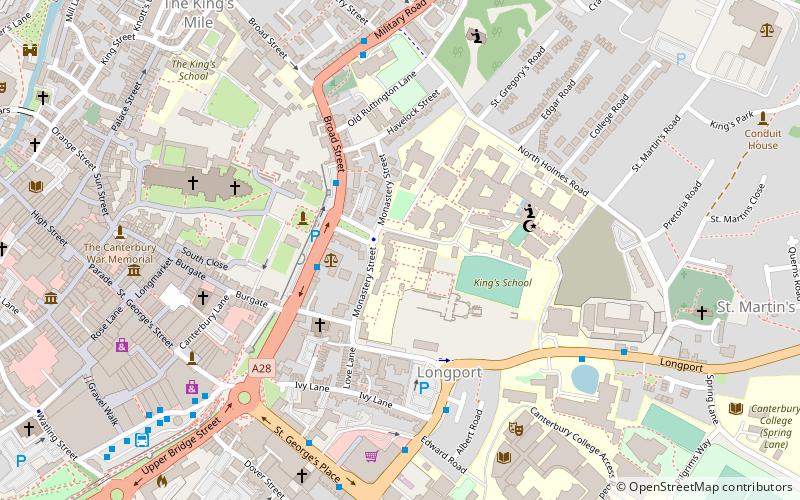 St Augustine's College location map