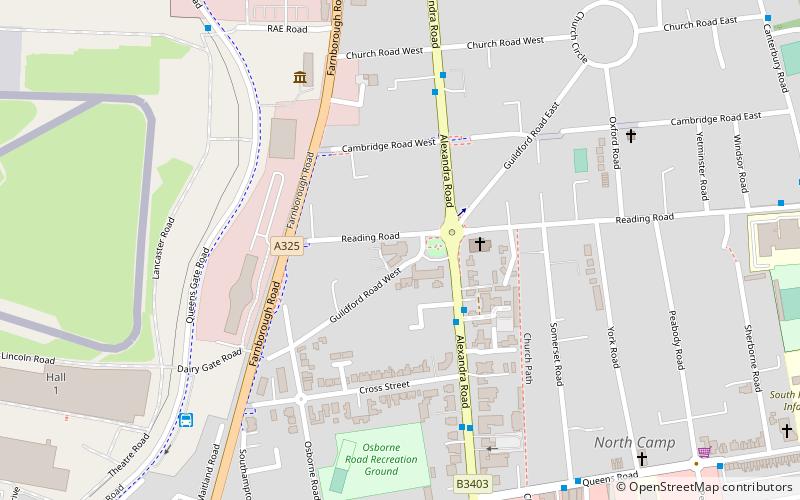 Farnborough Town Hall location map