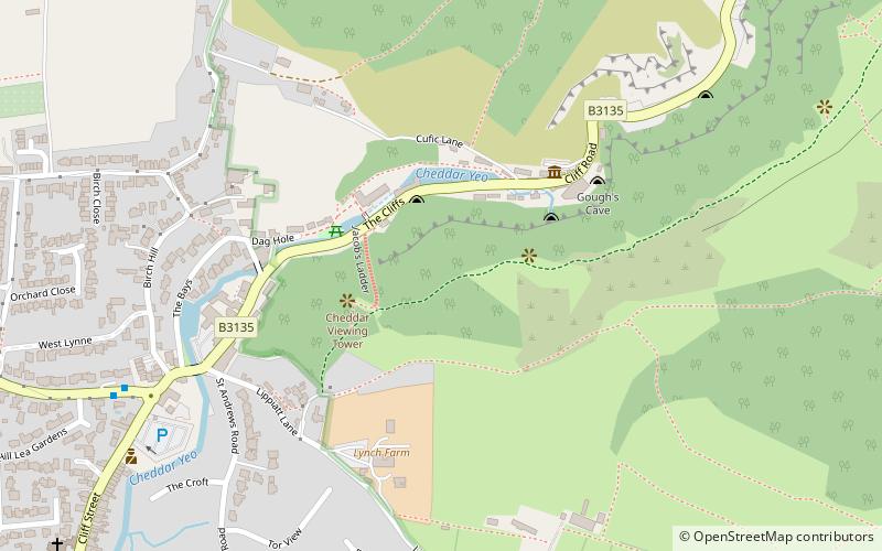 Cheddar Complex location map