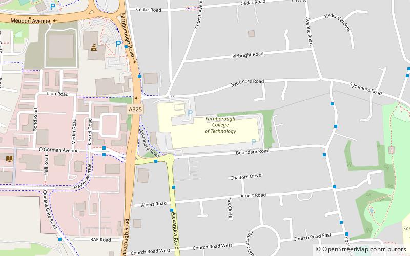 Farnborough College of Technology location map