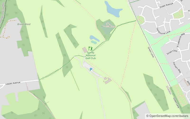 Surrey National Golf Club location map