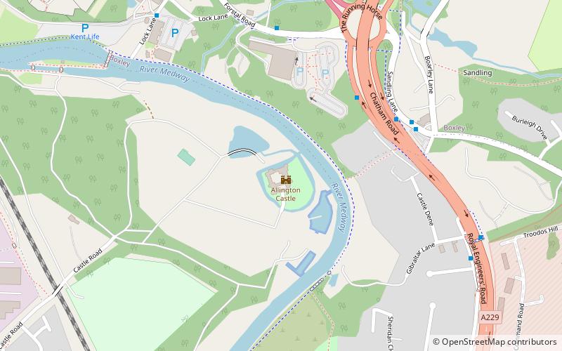 Medway Valley Walk location map