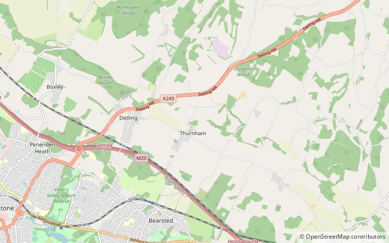 Thurnham Castle location map