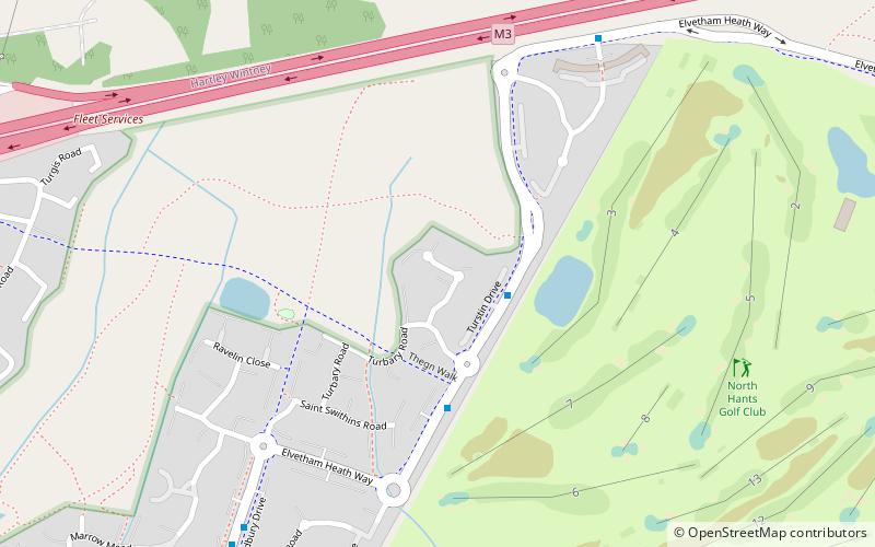 Elvetham Heath location map