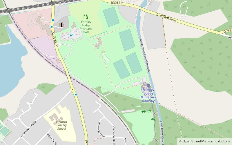 Frimley Lodge Park location map