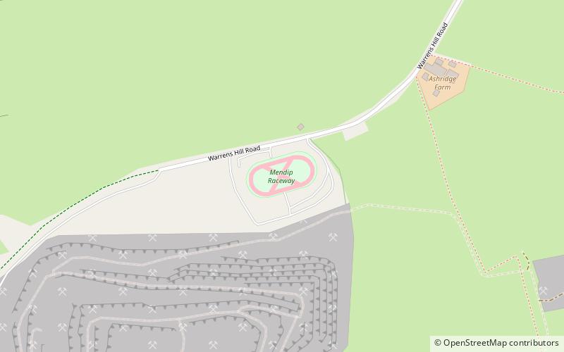 Mendips Raceway location map