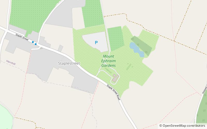 Mount Ephraim Gardens location map