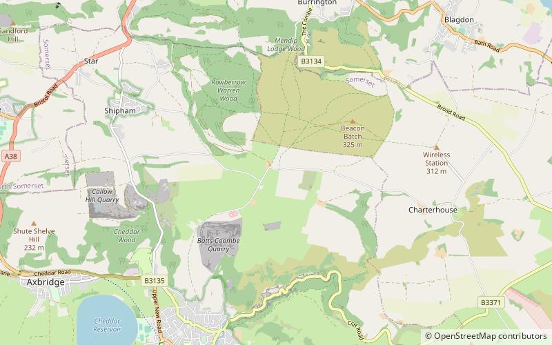Tyning's Barrow Swallet location map