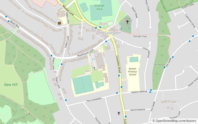 coulsdon sixth form college londres location map