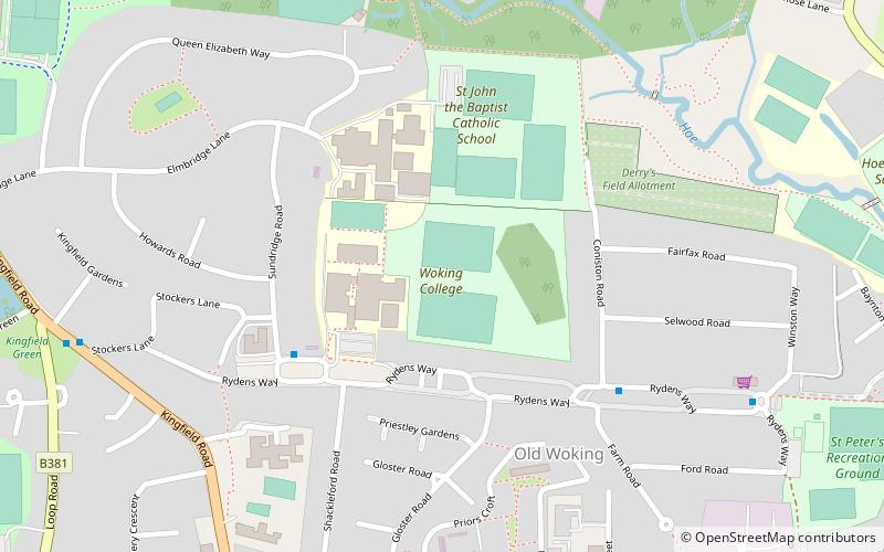 Woking College location map
