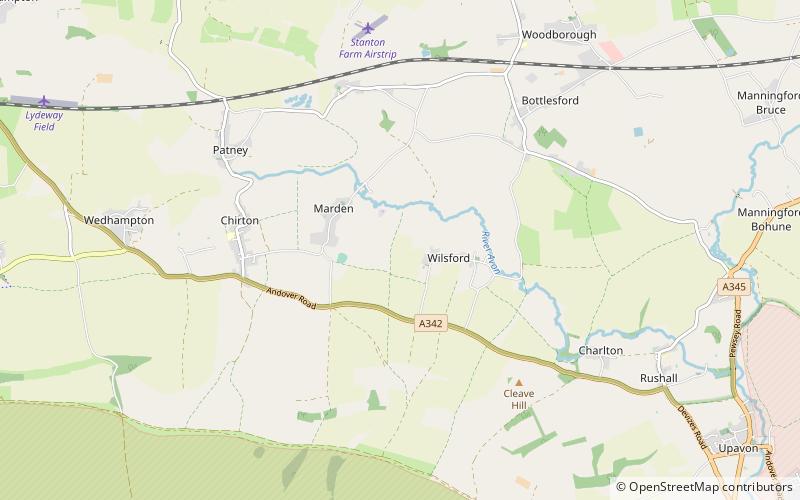 Wilsford Henge location map