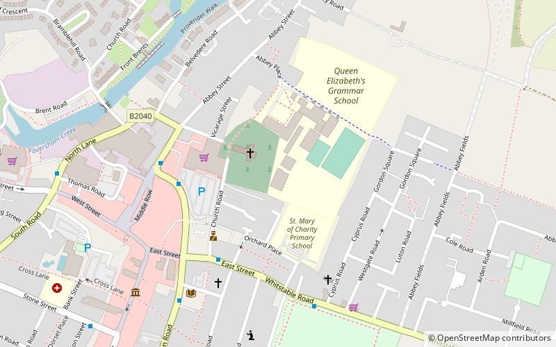 abbaye de faversham location map
