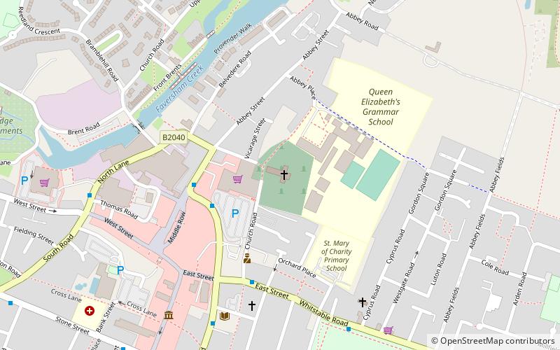 Faversham Parish Church location map