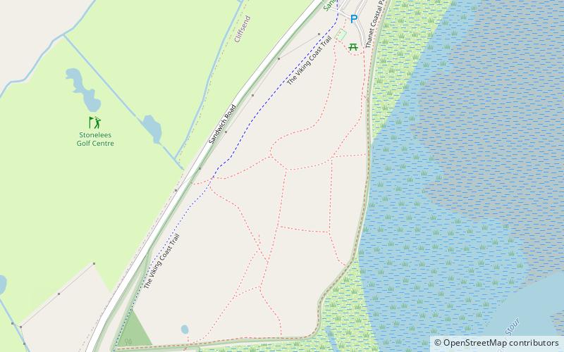 Sandwich and Pegwell Bay location map