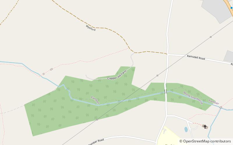 Pamber Priory location map