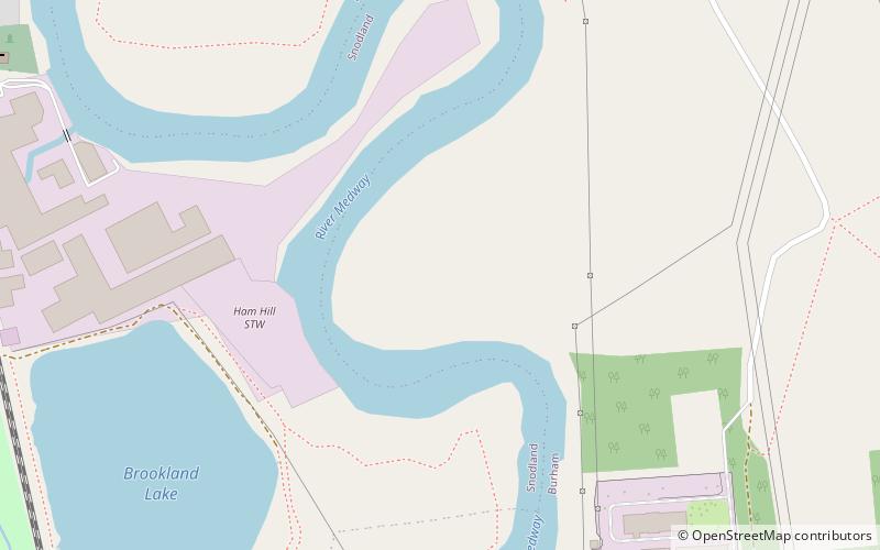 Burham Marsh location map