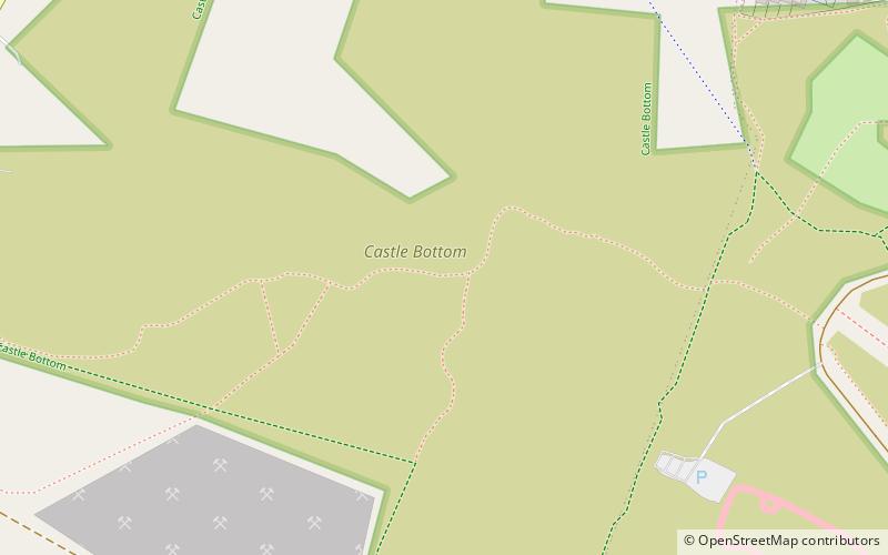 Castle Bottom NNR location map