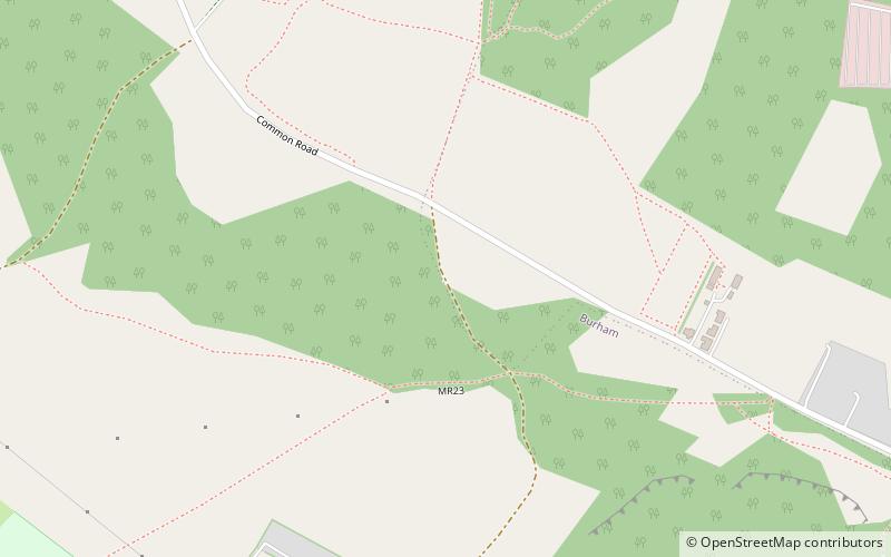 Burham Down location map
