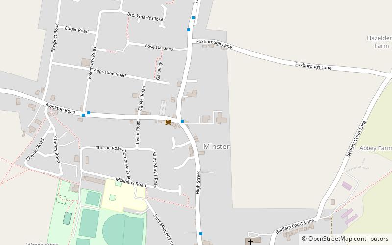Minster location map
