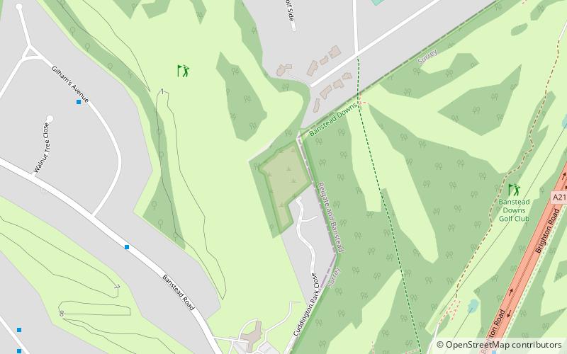 Cuddington Meadows location map