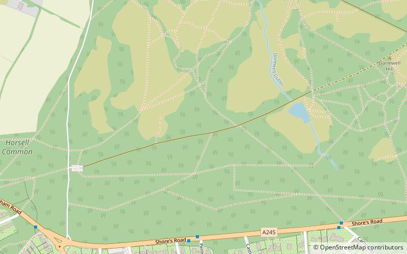Horsell Common location map